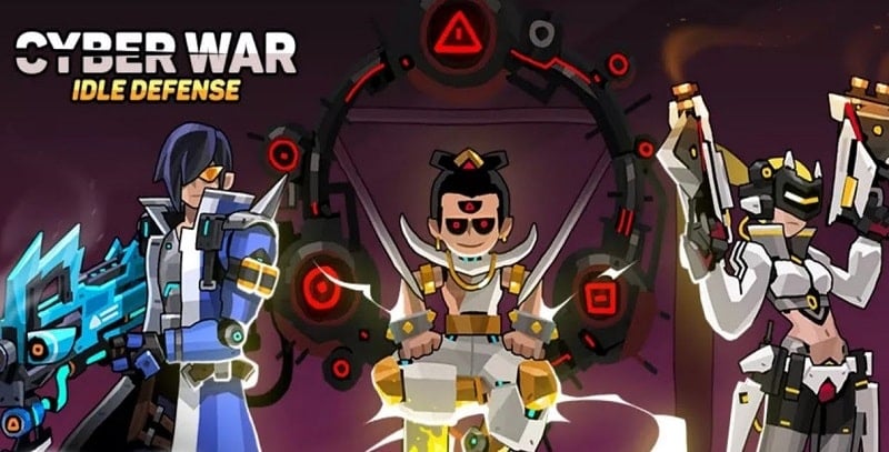 Cyber War: Defense and RPG MOD APK [Menu, VIP/Bất tử] Mới