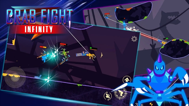 Tải MOD APK Crab Fight Infinity Không Quảng Cáo